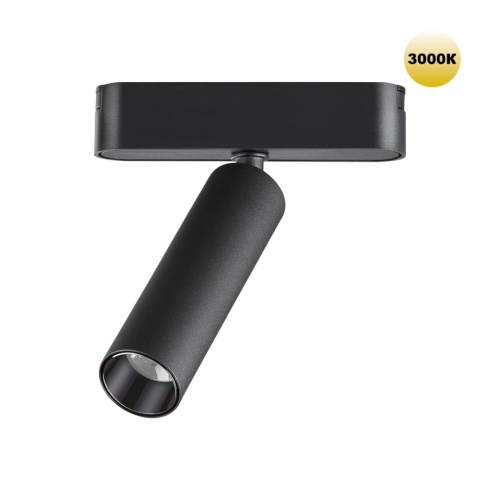 NOVOTECH 359250 SHINO NT23 188 черный Трековый светильник для низковольтного шинопровода IP20 LED 7W 48V 630Лм 3000К SMAL