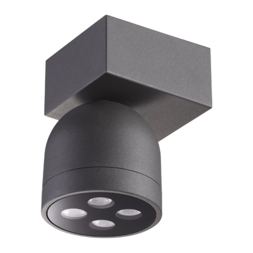 NOVOTECH 358113 STREET NT19 366 темно-серый  Ландшафтный настен.светильник IP65 LED 3000К 10W GALEATI