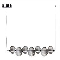 ODEON LIGHT 5096/24L L-VISION ODL25 361 хром/дымчатый градиент/металл/стекло Подвес линейный LED 24W 4000K 1948Лм BRUCO