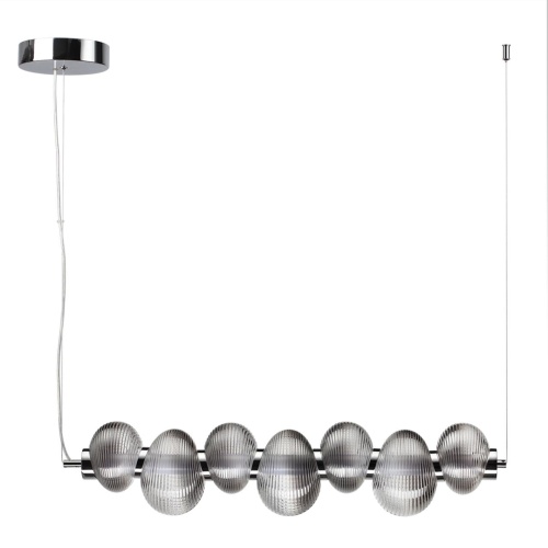 ODEON LIGHT 5096/24L L-VISION ODL25 361 хром/дымчатый градиент/металл/стекло Подвес линейный LED 24W 4000K 1948Лм BRUCO