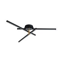 LUMION 6547/56CL LEDIO LN26 274 чёрный, золотой Потолочный светильник LED 56W 4000K 2160Лм 220V PARKER