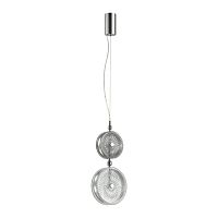 ODEON LIGHT EXCLUSIVE 5416/13LA L-VISION ODL_EX23 144 хром/серый/св.серый металл/стекло Подвес LED 13W 4000K CARAMELLA