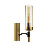 LUMION 6538/1W CLASSI LN23 000 чёрный, латунь Бра E14 1*40W 220V SHARON