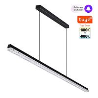 NOVOTECH 359712 LEDO NT25 334 черный Светильник подвесной диммир. со сменой цв.темпер. (пульт ДУ/прилож. Smart Life) IP20 LED 30W 220-240V 1800-4000К MONILE