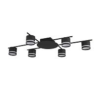 LUMION 8362/6C COMFI LN 000 черный, металл/акрил Светильник потолочный GX53 LED 6*7W 220V BERTY