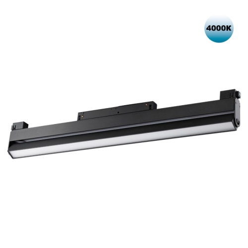 NOVOTECH 358541 SHINO NT21 158 черный Трековый светильник для низковольного шинопровода IP20 LED 4000K 24W 48V FLUM