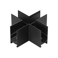 NOVOTECH 135172 SHINO NT23 132 черный Соединитель для низковольтного шинопровода "X-образный" IP20 FLUM