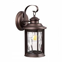 ODEON LIGHT 4961/1W NATURE ODL22 703 темно-коричневый/стекло Ландшафтный настенный светильник E27 1*60W IP44 MAVRET
