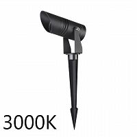 ODEON LIGHT 6648/6GL3 NATURE ODL25 687 черный/металл Уличный светильник IP65 LED CREE 6W 3000K 30° AC85-265V STIMA