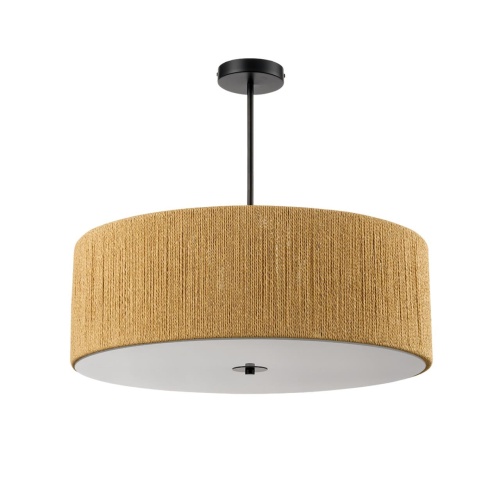 LUMION 8286/7 ECO LN26 321 черный/коричневый, металл/веревка/стекло Люстра потолочная Е14 7*40W 220V SILVANA