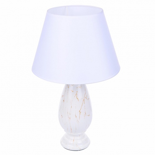 LUMION 8218/1T CLASSI (В 2-Х КОРОБКАХ) LN26 471 белый, керамика/текстиль Настольная лампа Е27 1*60W 220V SHARLIN