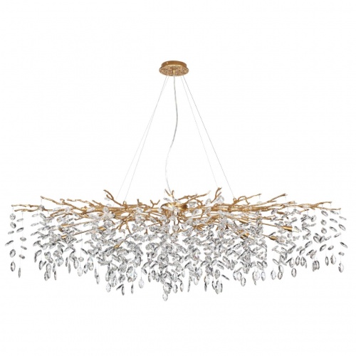 ODEON LIGHT 4969/16 HALL ODL24 613 античн.бронза/алюмин./хрусталь Люстра G9 16*40W DELICA