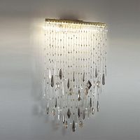 ODEON LIGHT EXCLUSIVE 5420/24WL HALL ODL_EX25 065 античная бронза/металл/стекло/хрусталь Настенный светильник LED 24W 4000K 1437Лм AFINA