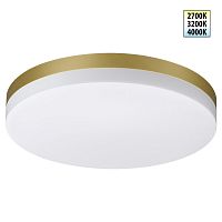 NOVOTECH 359734 STREET золото матовое Светильник ландшафтный светодиодный с переключателем цветовой температуры и мощности LED 30-35-40 180-265V OPAL