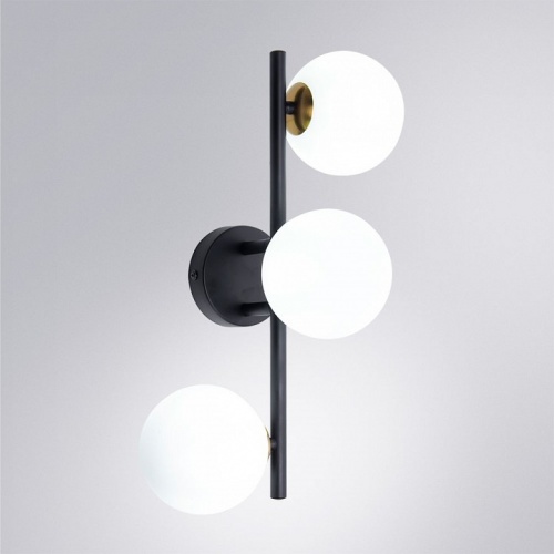 Бра Arte Lamp Gemini A2243PL-3BK фото 2