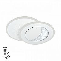 7740/60L MITRA LED SN 605 Светильник металл/акрил/белый LED 60Вт 3000-6500К 400x290 IP20 пульт ДУ STARS