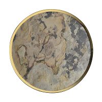 ODEON LIGHT 5079/40L L-VISION ODL24 209 зол/серо-бежевый/металл/натур.камень/акрил Настенный светильник с переключ.цветов.темпер. LED 40W 3000К/4000K/6000K BERGI