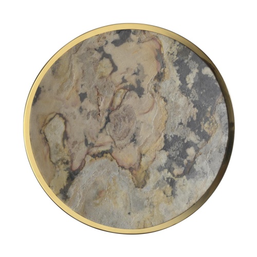 ODEON LIGHT 5079/40L L-VISION ODL24 209 зол/серо-бежевый/металл/натур.камень/акрил Настенный светильник с переключ.цветов.темпер. LED 40W 3000К/4000K/6000K BERGI