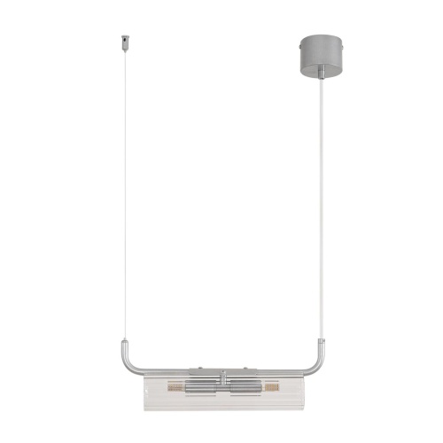 LUMION 8258/2 SUSPENTIONI LN26 286 серебро/прозрачный, металл/стекло Подвес G9 2*20W 220V TORONTO