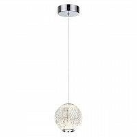 ODEON LIGHT 5007/5LA L-VISION ODL24 567 хром/металл/акрил Подвес LED 5W 4000K 365лм CRYSTAL