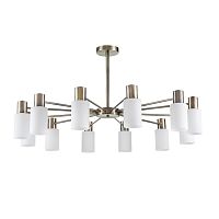 LUMION 8100/12C COMFI LN26 106 бронза/белый металл/стекло Люстра потолочная Е14 12*40W 220V MAVE