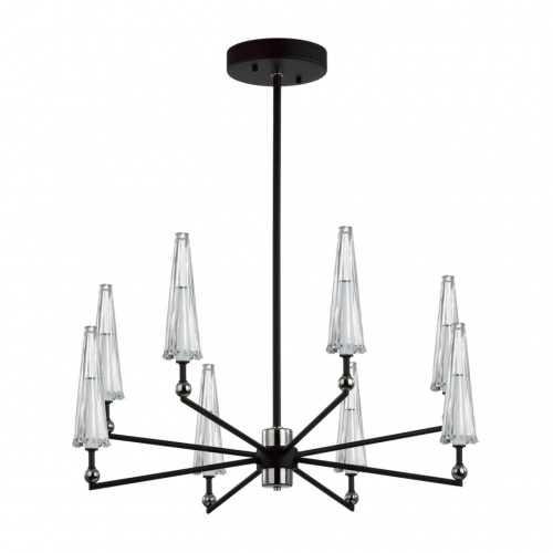 5429/39L MODERN ODL_EX24 137 черный матов./прозрачный/металл/стекло/акрил Люстра LED 39W 3000K 1330Лм FUNGO 5429/39L MODERN ODL_EX24 137 черный матов./прозрачный/металл/стекло/акрил Люстра LED 39W 3000K 1330Лм FUNGO