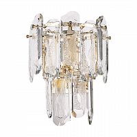 ODEON LIGHT 5069/2W HALL ODL24 603 золото/прозрачный/металл/хрусталь Бра E14 2*40W BULLON