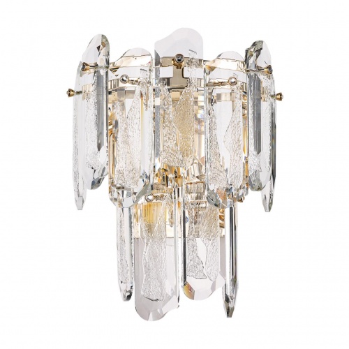 ODEON LIGHT 5069/2W HALL ODL24 603 золото/прозрачный/металл/хрусталь Бра E14 2*40W BULLON