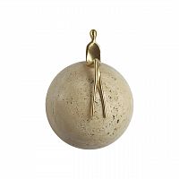 ODEON LIGHT 7011/5WL L-VISION ODL25 181 Настенный светильник латунь/камень IP20 LED 1*5W 3000K 220V CONFUCIUS