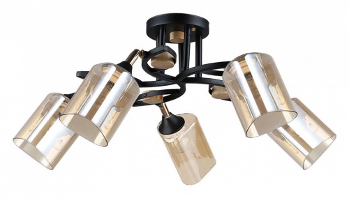 Потолочная люстра Arte Lamp GLAMORE A5076PL-5BK фото 2 Потолочная люстра Arte Lamp GLAMORE A5076PL-5BK фото 2