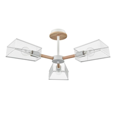 LUMION 8246/3C COUNTY LN25 000 белый, металл/дерево Люстра потолочная Е27 3*60W 220V IRMA