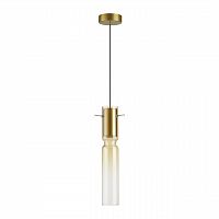 ODEON LIGHT 5058/5LA PENDANT ODL24 385 золотой/янтарный/металл/стекло Подвес LED 5W 3000K SCROW