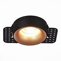 ST218.428.01 Св-к встр. Черный GU10 1*50W  IP20 D78xH30 165-265V Без ламп