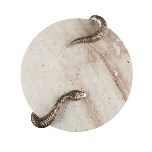 ODEON LIGHT 7033/10WL L-VISION ODL25 181 Настенный светильник светильник металл/камень/декор из латуни IP20 1*15W 3000K 220V SNAKE