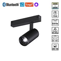 NOVOTECH 359962 PORT NT25 224 черный Трековый св-к диммир. со сменой цв.температуры, пульт ДУ/Tuya Smart Life IP20 LED 15W 3000-6000K 90-240V VECTOR