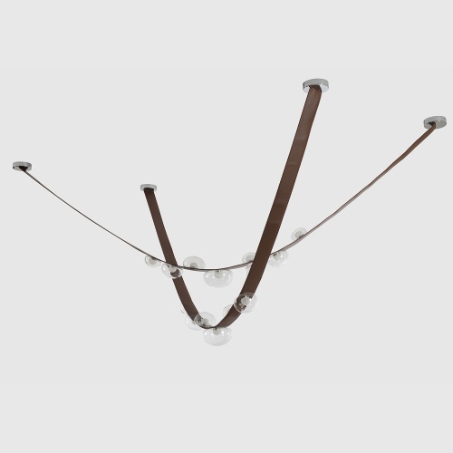 Светильник подвесной Crystal Lux BOSQUE SP7 L3000 BROWN/TRANSPARENT фото 5