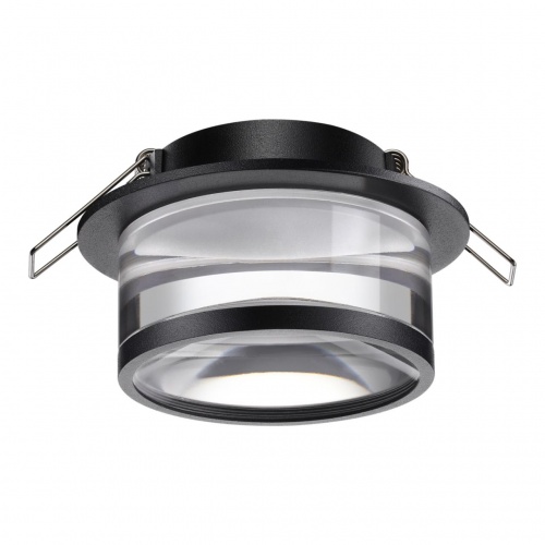 NOVOTECH 370914 SPOT NT22 582 черный Светильник встраиваемый IP20 GU10 9W 220V GEM