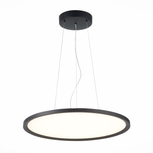 ST602.443.56 Светильник подвесной Черный LED 1*56W 4000K 5 040Lm Ra>80 120 IP20 D600xH36 185-265V ST602.443.56 Светильник подвесной Черный LED 1*56W 4000K 5 040Lm Ra>80 120 IP20 D600xH36 185-265V