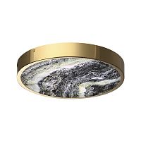 ODEON LIGHT 5079/30L L-VISION ODL24 209 зол/серо-бежевый/металл/натур.камень/акрил Настенный светильник с переключ.цветов.темпер. LED 30W 3000К/4000K/6000K BERGI