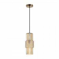 ODEON LIGHT 5019/1 MODERN ODL23 405 бронзовый/янтарный металл/стекло Подвес E14 1*40W PIMPA