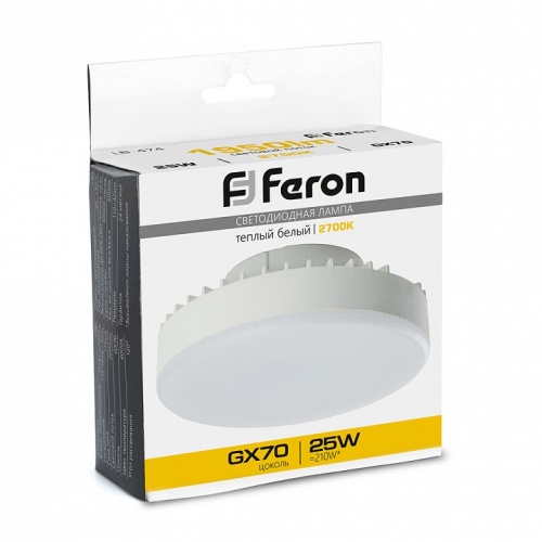 Лампа светодиодная Feron LB-474 GX70 25Вт 2700K 38268 фото 3