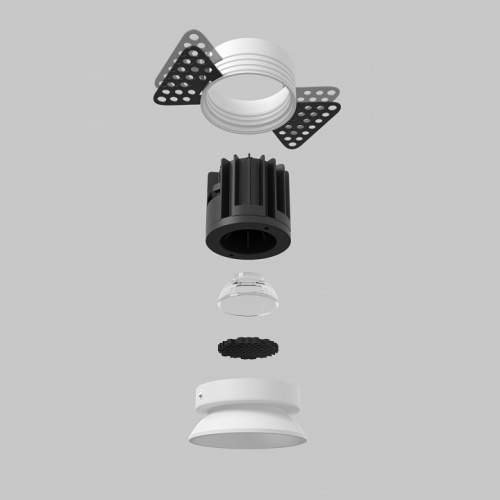 Встраиваемый светильник Maytoni Technical Round DL058-7W2.7K-TRS-W фото 5