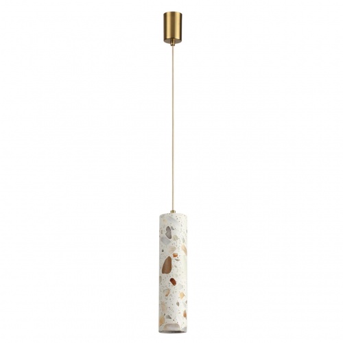 ODEON LIGHT 7012/6L L-VISION ODL25 193 Подвесной св-к металл/ терраццо/античная бронза/серый IP20 6W CRI>90 3000K 220V TERRAZZO