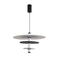 LUMION 8295/11AL LEDIO LN26 365 черный/светло-серый/темно-серый, металл/фетр/акрил Подвес LED 11W 3000K 220V FELTA
