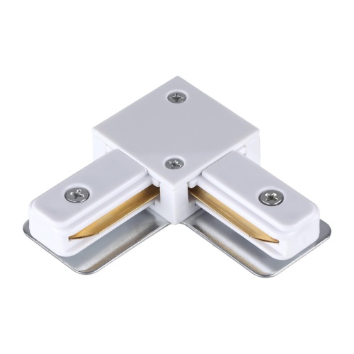 NOVOTECH 135141 PORT NT22 233 белый Соединитель с токопроводом "L" для однофазного двухжильного шинопровода IP20 220V