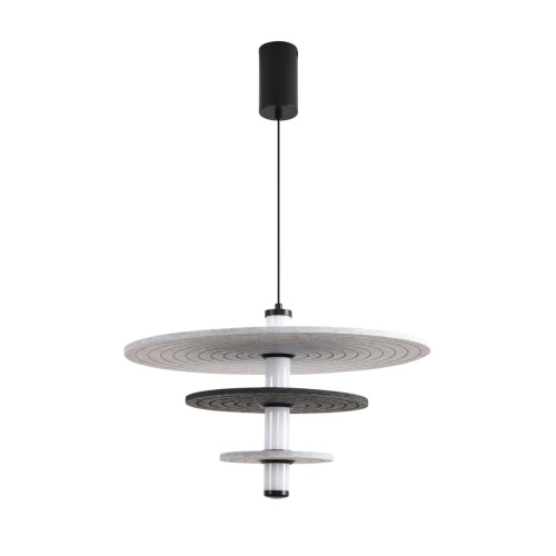 LUMION 8295/11AL LEDIO LN26 365 черный/светло-серый/темно-серый, металл/фетр/акрил Подвес LED 11W 3000K 220V FELTA