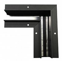 Коннектор угловой потолочный встраиваемый SY Черный Муар SY-601901-RC-CN-1-BLMR- PCB Серебро