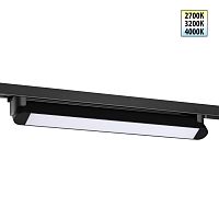 NOVOTECH 359796 PORT NT25 264 черный Светильник однофазный трехжильный трековый с переключ. цв. температуры IP20 LED 24W 180-265V 2700К/3200К/4000К ITER