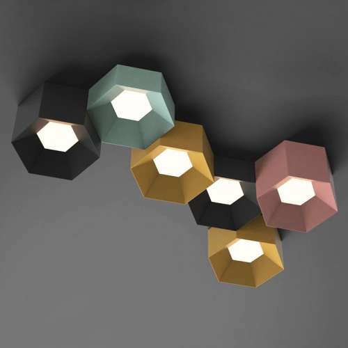 Потолочный светильник HEXAGON A H13 Light green фото 17 Потолочный светильник HEXAGON A H13 Light green фото 17