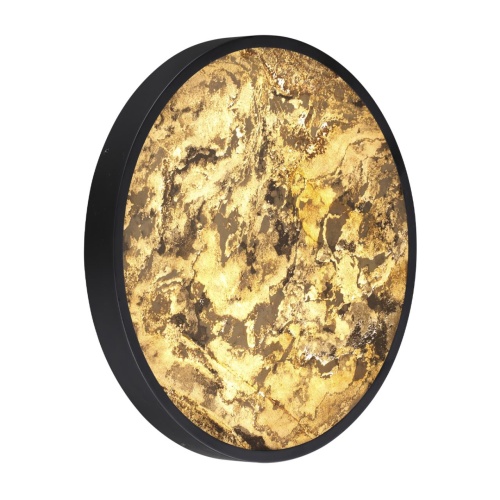 ODEON LIGHT 5064/40L L-VISION ODL24 205 черн./серо-беж./металл/натур.камень/акрил Настенный светильник с переключ.цветов.темпер. LED 40W 3000К/4000K/6000K BERGI